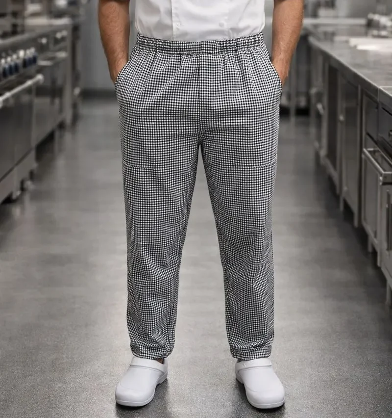 Calça Xadrez para Chef Unissex
